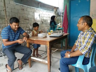 އެމްޑީޕީގެ ޗެއާޕަރސަން ހަސަން ލަތީފް ތިނަދޫގެ ރައްޔިތަކާއި ބައްދަލުކުރައްވަނީ