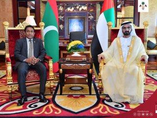 President sends national day greetings to UAE, says his recent trip there has 'reinvigorated' the Maldives-UAE relations