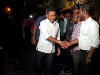 President Yameen in Tuesday night's event