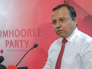 Kimbidhoo MP Abdulla Riyaz, deputy leader of the Jumhooree Party
