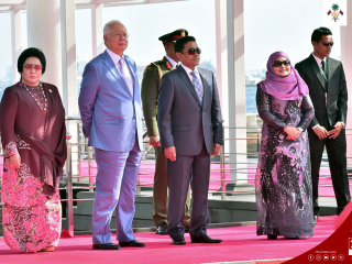 President and First Lady officially welcomed their Malaysian guests