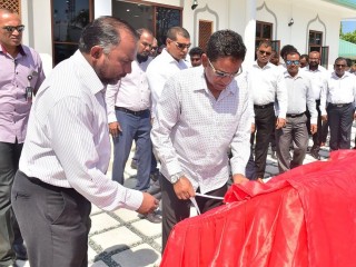 ސައުދީގެ އެހީގެ ދަށުން މާޅެންދޫގައި ބިނާކުރި މިސްކިތް ހުޅުއްވައި ދެއްވައިފި