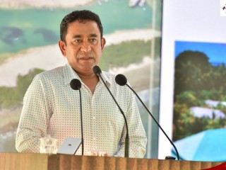 President Yameen at Henbadhoo