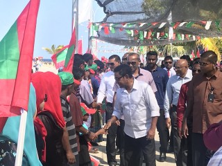 ރައީސް އަބްދުﷲ ޔާމީން ނ. ހޮޅުދޫގައި