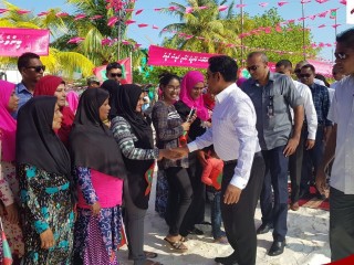 President inaugurates clean drinking water services in Lh. Hinnavaru 