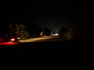 Roads of Addu City darkened due to the power outage