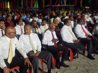 From the opposition rally in Maamigili island