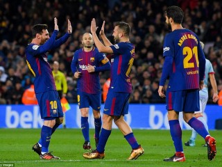 ސެލްޓަ ވީގޯ ކޮޅަށް ލަނޑު ޖެހުމަށް ފަހު ބާސެލޯނާގެ ކުޅުންތެރިން އުފާ ފާޅުކުރަނީ