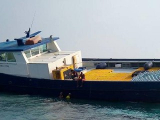 19 މީހުންނާ އެކު ދަތުރުކުރަމުންދިޔަ ދޯންޏެއް ފަރަކަށް އަރައިފި