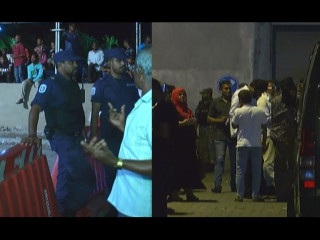 ޕީޕީއެމް ރެލީއަށް ހަތިޔާރުގެ ހިމާޔަތް، އިދިކޮޅަށް ބެރިކޭޑުން ހުރަސް!