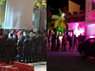 ޕީޕީއެމް އާއި އިދިކޮޅު ފަރާތްތަކުން އެއްރެއެއްގެ އެއްވަގުތެއްގައި ބޭއްވި ޖަލްސާއެއްގައި ފުލުހުން ހަރަކާތްތެރިވަނީ