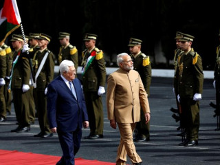 މޯދީ ވަޑައިގަތުމުން ފަލަސްތީނުގެ ލީޑަރުންވަނީ އުފާ ފާޅުކުރައްވާފައި