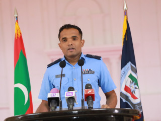 Assistant Commissioner of Police Ahmed Shifan speaks to press