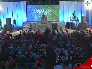 މިރޭ ޕީޕީއެމްގެ ޖަލްސާގައި ރައީސް ޔާމިން ވާހަކަ ދައްކަވަނީ:-ފޮޓޯ-ރައީސް އޮފީސް