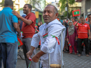 Protesters at the coalition rally