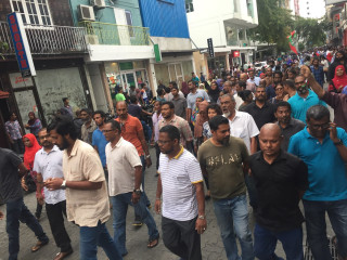 ހޮނިހިރު ދުވަހު ހަވީރު ބޭއްވި އިހްތިޖާޖްގެ ތެރެއިން