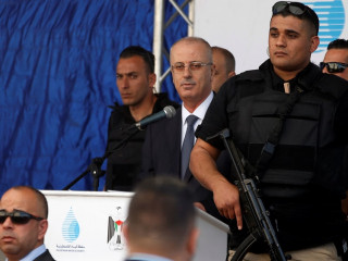 ހަމްދަﷲ ޣައްޒާއަށް ވަޑައިގެންްނެވީ ގޭބިސީތަކުން ބޭރުކުރާ ފެން ސާފުކުރާ ޕްލާންޓެއް ހުޅުވުމަށް