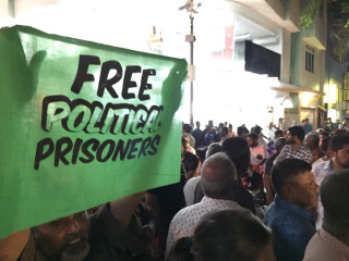 އިދިކޮޅު އިއްތިހާދުން މާލޭގައި ރޭ ކުރި މުޒާހަރާގެ ތެރެއިން