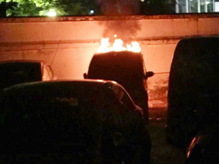 The fire was reported at 20:50