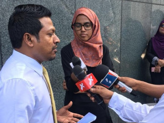 MP Imthiyaz Fahmy speaking to the press on Tuesday, 20th March