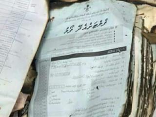 Photographs of the incident show burnt applications for a state shelter program