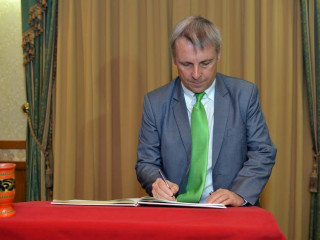 Ambassador Joern Rohde at the President\'s Office