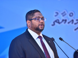 Attorney General Mohamed Anil speaking at the event to admit lawyers, held on April 8th
