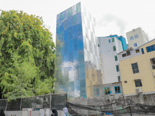 The mechanical parking system at Heenaamaage