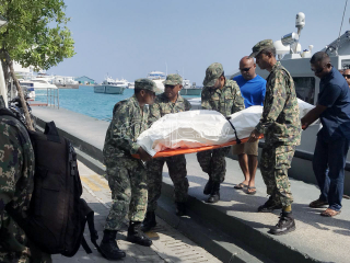 The body was brought to capital city Malé at about 9:10am on Thursday