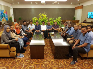 The 18-member delegation includes Tourism Minister Moosa Zameer