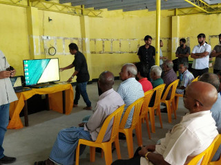 Former President Nasheed\'s campaign in GDh Gadhdhoo