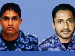 ފުލުހުންގެ އެސްއޯގެ ކުރީގެ ކޮމާންޑަރު ސައިފް ހުސެއިނާއި ފުލުހުން ސްޓޭޝަން އިންސްޕެކްޓަރ ފާއިޒް މުހައްމަދު