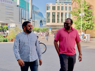 އަލީ ވަހީދު އާއި ޖޭޕީގެ ލީޑަރ ގާސިމް އިބްރާހީމް