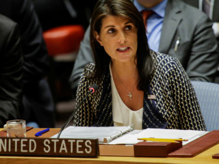 އެމެރިކާއިން އދ.އަށް ކަޑައަޅާފައި ހުންނަ މަންދޫބު ނިކީ ހޭލީ