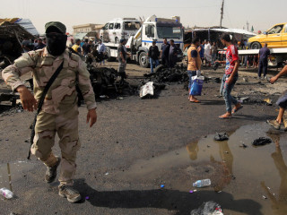 ބޮމުގެ ހަމަލާ ދީފައި ވާ ސަރަހައްދުގެ މަންޒަރެއް