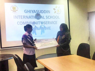 GIS students raise MVR 20,000 for special needs facility