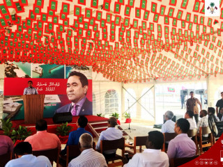 ތުލުސްދޫ ބަނދަރު ހުޅުވުމަށްފަހު، ބޭއްވި ރަސްމިއްޔާތުގައި ރައީސް ޔާމީން ވާހަކަފު ދައްކަވަނީ