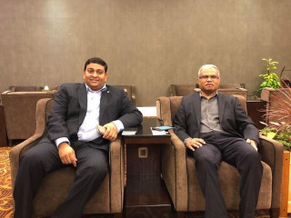 ބްރަސަލްސްއަށް ފުރާވަޑައިގެންނެވުމަށް ޚާރިޖީ ވަޒީރު އާސިމް (ކ) އަދި ފިޝަރީޒް މިނިސްޓަރ ޝައިނީ (ވ) ހުޅުލޭގައި