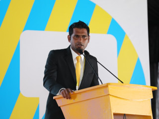 އެމްޑީޕީ ތޮއްޑޫ ދާއިރާގެ ރައީސް ހަސަން ޝިޔާން ވާހަކަދައްކަވަނީ.
