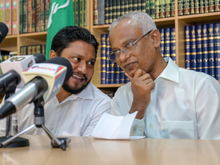 އިބްރާހިމް މުހައްމަދު ސޯލިޙް (އިބޫ) އަދި އަދާލަތު ޕާޓީގެ ނައިބު ރައީސް އަލީ ޒާހިރު