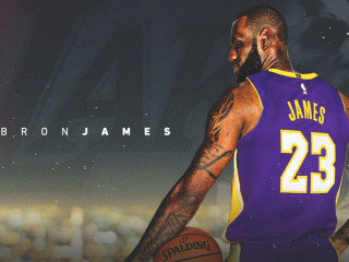 ޖޭމްސް ލޭކަރސްއަށް ސޮއިކުރުމާ އެކު އެ ޓީމުން އާންމުކުރި ޕޯސްޓަރު