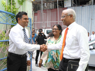 އިބޫ މާލޭ ސިޓީ ކައުންސިލްގެ އިދާރާއަށް ވަޑައިގަތުމުން ފައިސަލް މަރުޙަބާ ދަންނަ ވަނީ