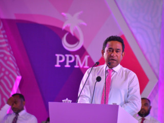 ޕީޕީއެމްގެ ޕޯޑިއަމްގައި ރައީސް ޔާމީން ވާހަަކަފުޅު ދައްކަވަނީ