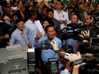 ކެމްބޯޑިއާގެ އިންތިޚާބު: އިދިކޮޅު ކެންޑިޑޭޓުން ނުލައި ބޭއްވި އިންތިޚާބު ކާމިޔާބުވެއްޖެ ކަމަށް ވެރިކަންކުރާ ޕާޓީން ބުނެފި