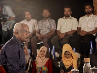 Joint Opposition presidential candidate Ibrahim Mohamed Solih
