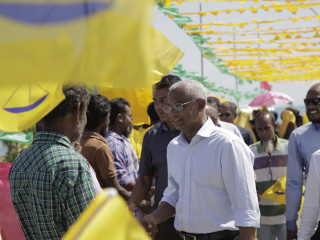 އިބޫ އޮމަދޫއަށް ވަޑައިގަތުމުން އެރަށު ރައްޔިތުން މަރުޙަބާ ދަންނަވަނީ