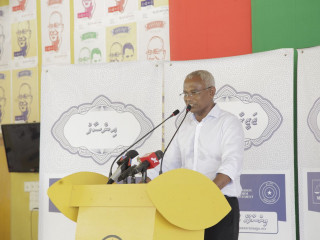 ގުޅިފައިވާ ޕާޓީތަކުގެ ފަރާތުން އިންތިހާބުގައި ވާދަކުރައްވާ ކެންޑިޑޭޓް އިބްރާހިމް މުހައްމަދު ސޯލިހު