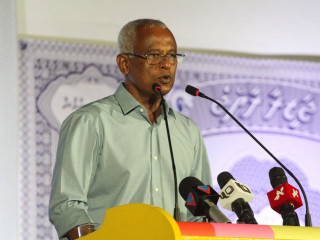 Joint Opposition presidential candidate Ibrahim Mohamed Solih