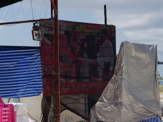 ރައީސް ޔާމީންގެ ފޮޓޯފުޅުގައި ކަޅު ދާ ޖަހާފައި