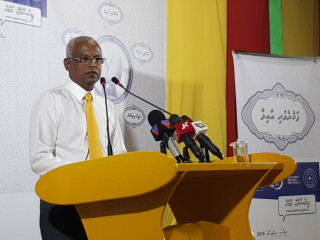 ގުޅިފައިވާ ސިޔާސީ ޕާޓީޓަކުގެ ފަރާތުން އިންތިހާބުގައި ވާދަކުރައްވާ އެމްޑީޕީގެ ކެންޑިޑޭޓް އިބްރާހިމް މުހައްމަދު ސޯލިހު